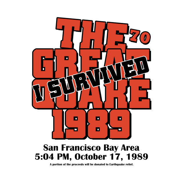 I Survived The Great Quake Vintage 80s 1989 Earthquake by semrawud