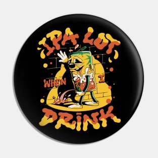 Drunk Beer Can Pin