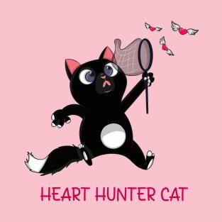 Heart Hunter Cat T-Shirt