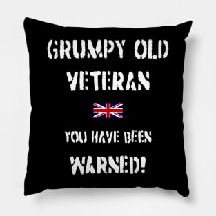 Grumpy Old Veteran (GB) Pillow