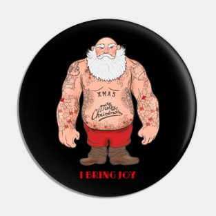 Tattooed Santa Pin