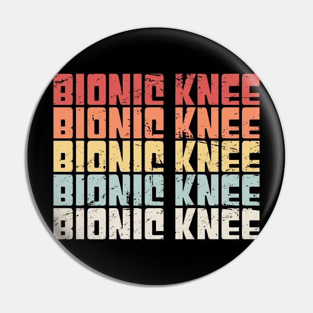 Retro Bionic Knee | Joint Replacement Knee Surgery Pin by MeatMan