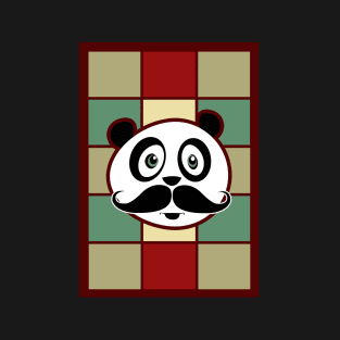 Mustache Panda 2 T-Shirt