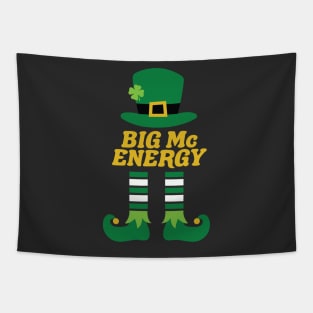 Big Mc Energy Leprechaun Irish Last Name St Patricks Day Tapestry