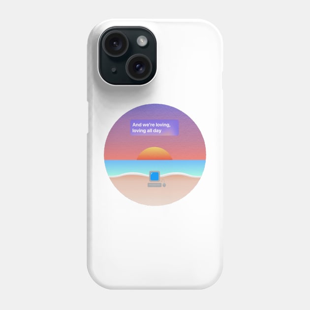 Loving Surfaces Phone Case by mansinone3