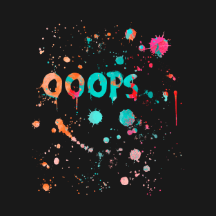 Oooops paint splatter T-Shirt