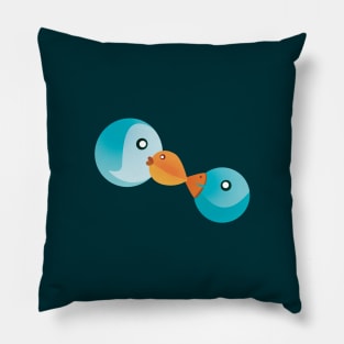 Birds' Fish Link Pillow