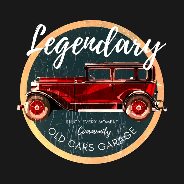 Vintage old cars t-shirt T-Shirt by ohsheep