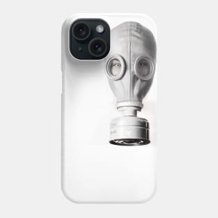 Light Gray Gas Mask Phone Case