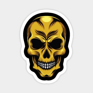 Gold Skull Magnet