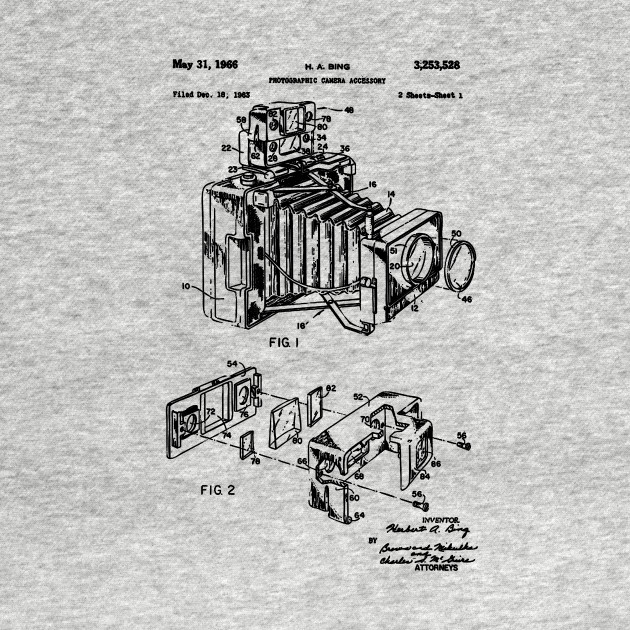 Disover Camera Patent - Camera - T-Shirt