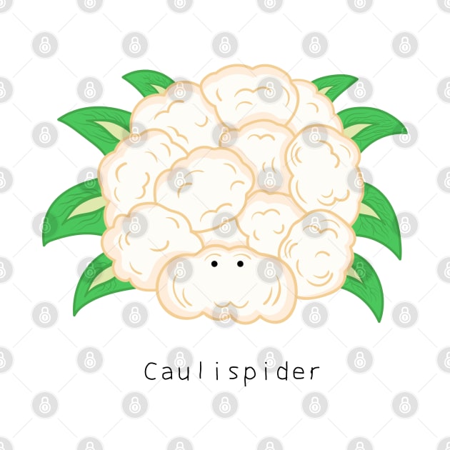 cute spider cauliflower by wordspotrayal