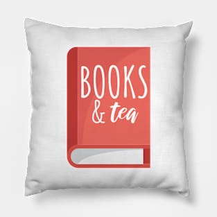 Bookworm books & tea Pillow