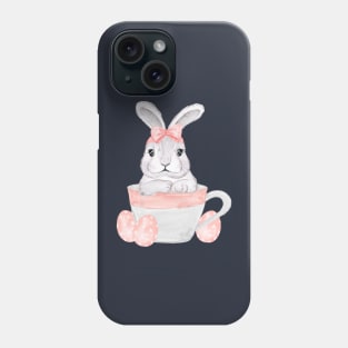 Bunny Inside Cup Watercolor Phone Case