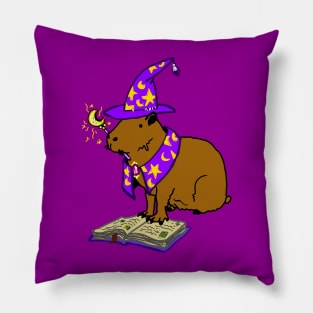 Mystical & Magical Capybara Wizard Graphic! Pillow