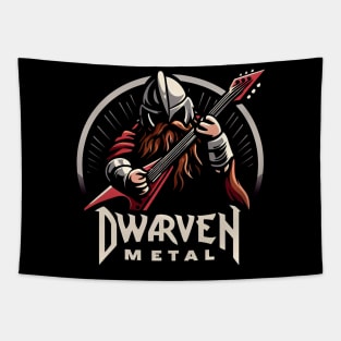 Dwarven Metal - Dwarf Guitar Hero - Fantasy Tapestry