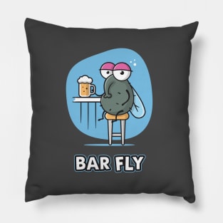 Bar Fly - Textual Version Pillow