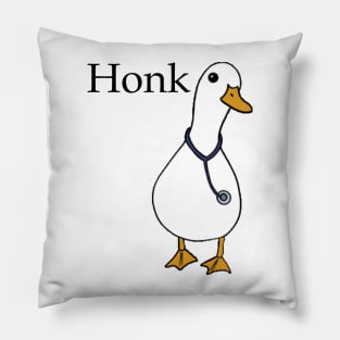 Doctor Goose: Honk for Good Health Pillow