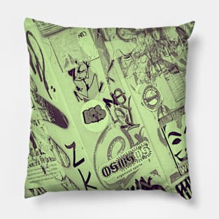 Urban Street Graffiti Art Tags NYC Pillow