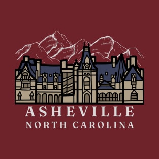 Asheville North Carolina, Biltmore Estate, Mountains T-Shirt