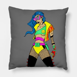 Cyberpunk Girl Pillow