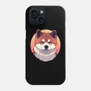 Retro cartoon Shiba inu Phone Case