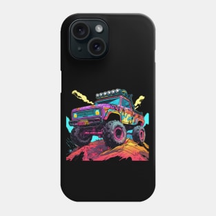 pop art  style 4x4 offroad crawler truck Phone Case