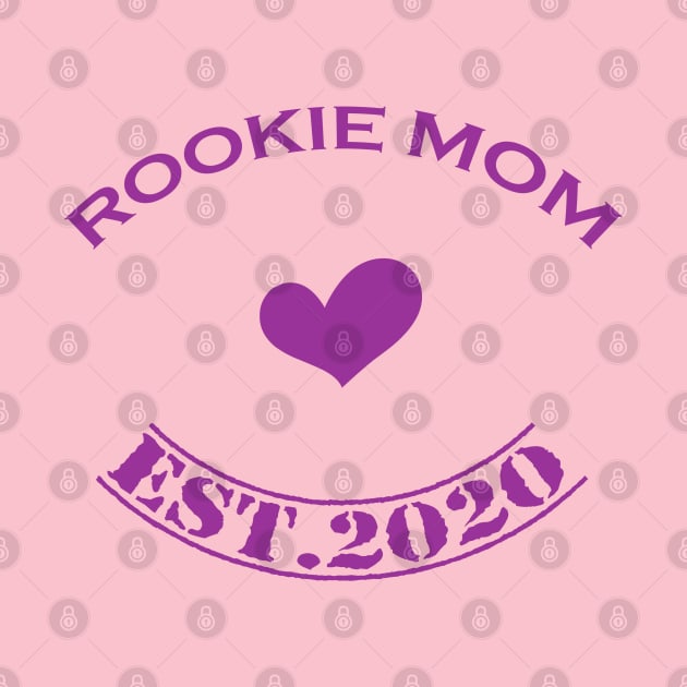 Rookie mom purple by Teeject