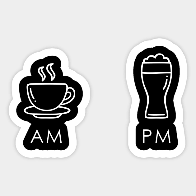 AM PM Beer - Am Pm Beer - Sticker | TeePublic