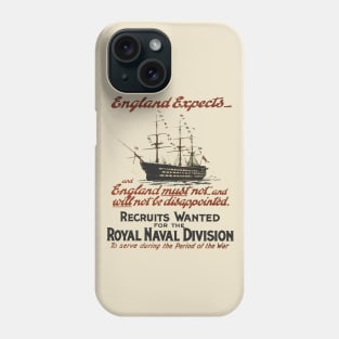 Vintage Royal Navy Recruitment Phone Case