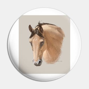 Buckskin Horse Pin