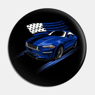 Ford Mustang Blue Pin