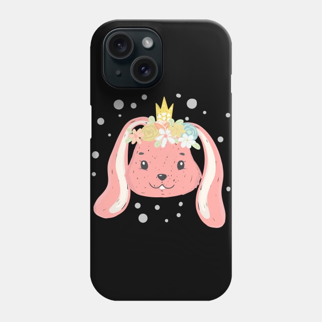 cute bunny face Phone Case by raffitidsgn