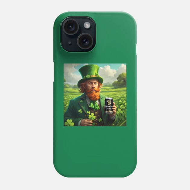 Folk Art Leprechaun Phone Case by Colin-Bentham