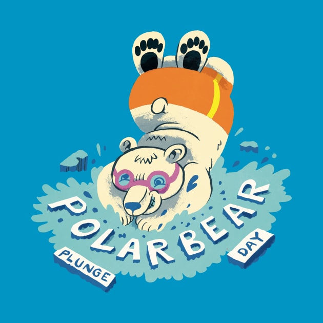 Polar Bear Plunge Day by washburnillustration