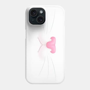 White Kitty Cat Face Mask Phone Case