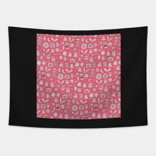 Magenta Halloween Tapestry