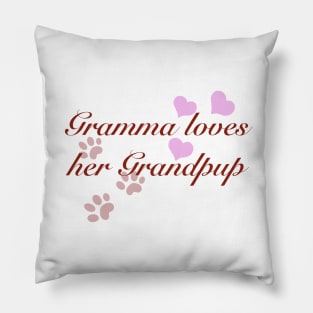 Gramma loves her Grandpup Pillow