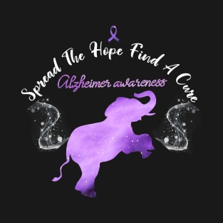 Alzheimer Awareness Spread The Hope Find A Cure Gift T-Shirt