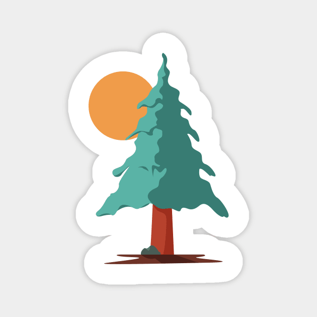 spruce Magnet by Cakmall_