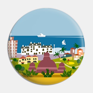 Sea and golf Pin