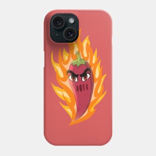 Ragging pepper shooting on fire Phone Case