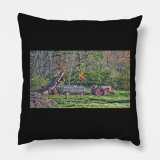 Autumn On The Farm Pillow