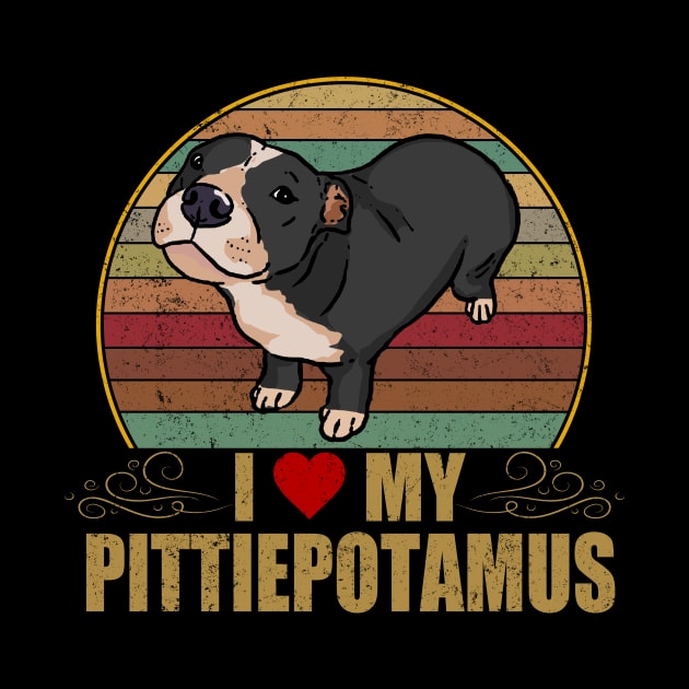 I Love My Pittiepotamus - Funny Pitbull by Lisa L. R. Lyons