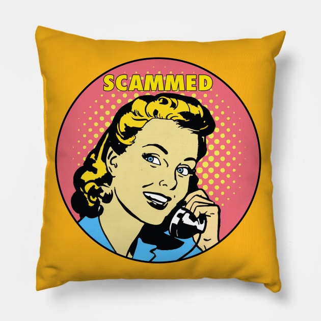 SCAMMED Pillow by theanomalius_merch