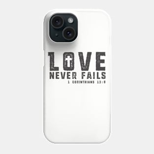 Love Never Fails Phone Case