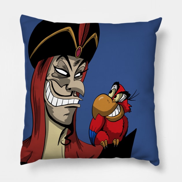 Jafar and Iago Pillow by Black Snow Comics