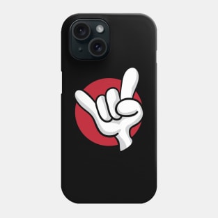 Heavy Metal Hard Rock Hand Sign Cartoon Phone Case