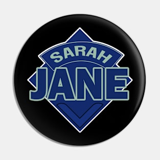 Sarah Jane Smith COMPANION - Doctor Who Style Logo Pin