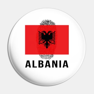 Albania Flag Soccer DNA Pin